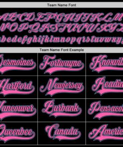 Custom Black Pink-Light Blue Hockey Jersey Suit for daily life, Fabric: 95% polyester and 5% spandex, Regular fit, Stitch Color: automatically matched based on patterns