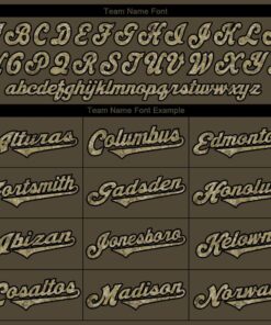 Custom Olive Camo-Black Authentic Salute To Service Baseball Jersey Suit for daily life, Fabric: 95% polyester and 5% spandex, Regular fit, Stitch Color: automatically matched based on patterns